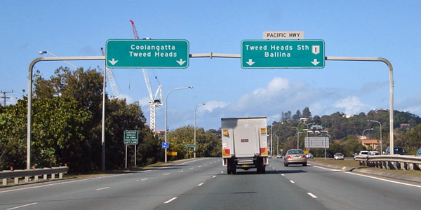 Image of a sign on a National Route