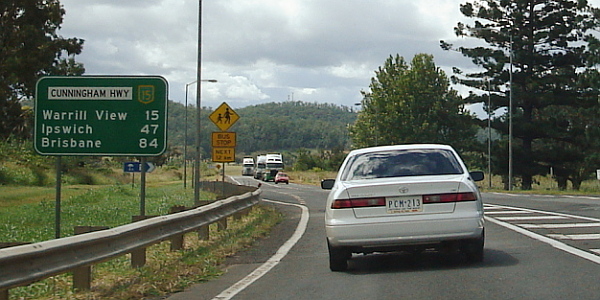 Image of a sign on a National Highway