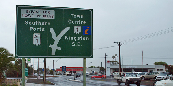 Image of a sign on a National Route