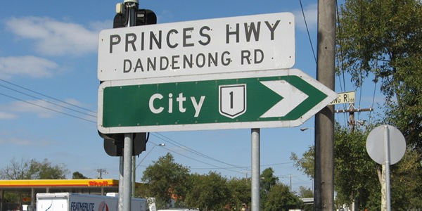 Image of a sign on a National Route