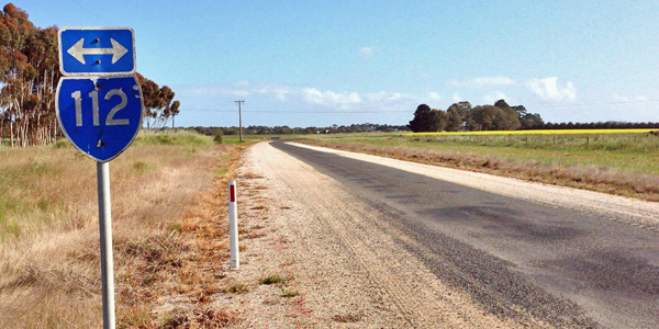 Image of a sign on a State Route