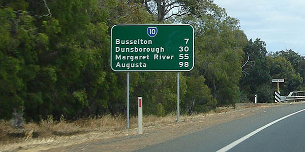 Image of a sign on a State Route